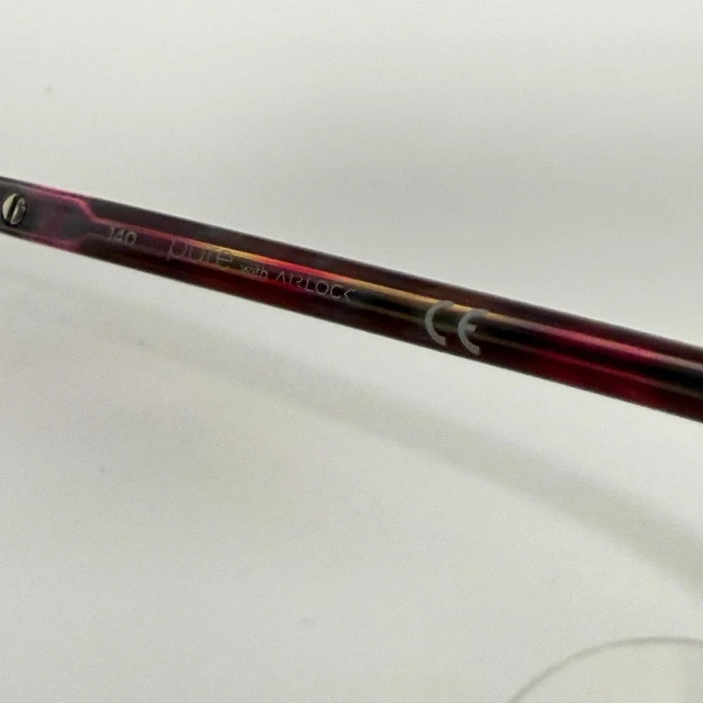 Pure with Airlock Tula 203 505 Rimless Eyeglasses Burgundy 52-18-140‎